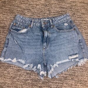 Distressed Denim shorts